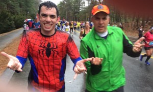 Dad hopped in to run a support leg around Mile 12 for the Wellesley Scream Tunnel. Spectacular, Superior, Ultimate - AMAZING!!